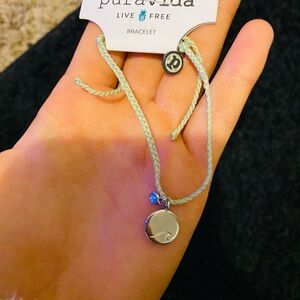 Pura Vida Silver Wave Charm Bracelet